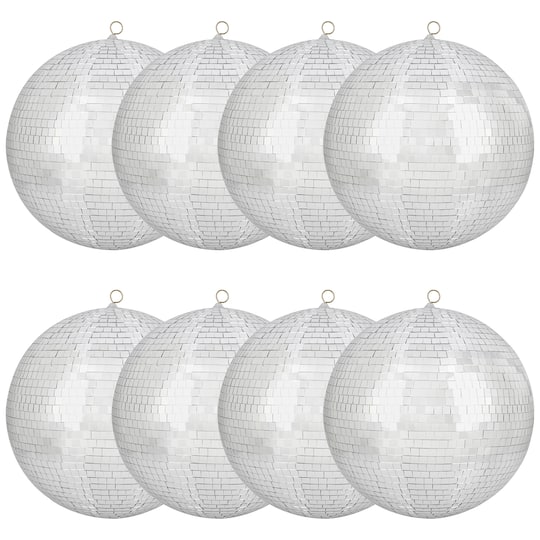 Michaels, 8 Pack: 14" Silver Disco Ball by Celebrate It® – Category: Ceiling Decorations